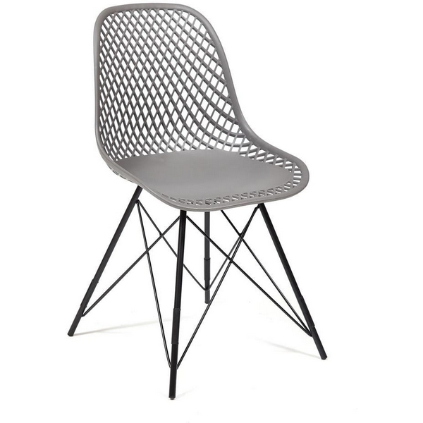 

Стул VINCENT (mod. 8001) / 1 шт. в упаковке Tetchair (Металл,Пластик/Серый,Черный) арт.19761, 19761