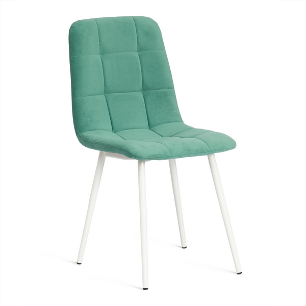 

Обеденный стул Tetchair CHILLY (Велюр,Металл /Бирюзовый,Белый), Chilly 19940