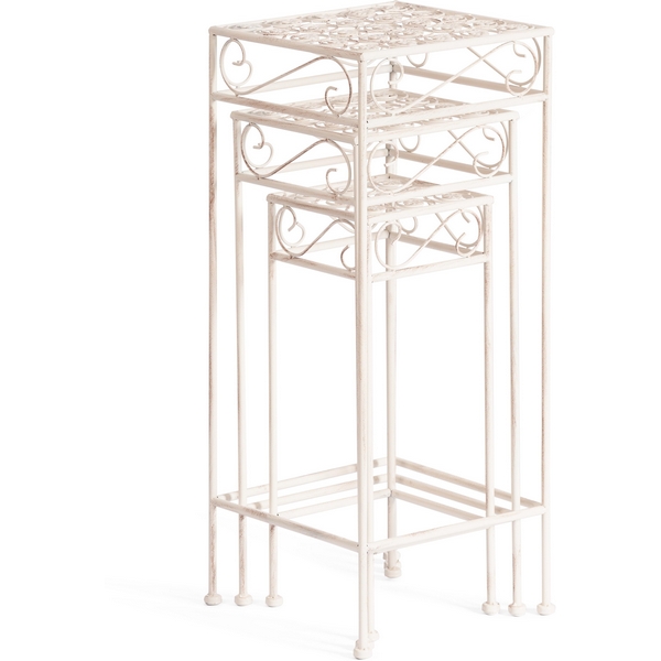 Изображение товара Столики Secret de Maison BEAUTY набор из 3-х штук ( mod. PL08-9993 ) (Металл /Белый)