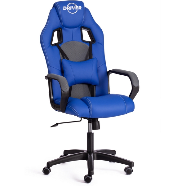 

Компьютерное кресло игровое Tetchair DRIVER (Исскуственая кожа,Ткань/Синий,Серый), DRIVER 21153