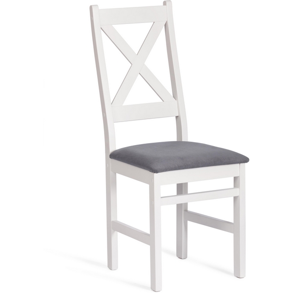

Стул CROSSMAN (комплект) (Шпон/Белый,Серый) Tetchair арт.21626, CROSSMAN 21626