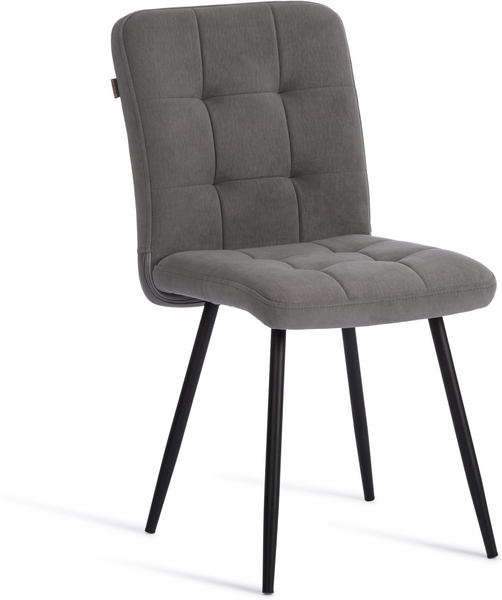 

Стул обеденный Medeo Tetchair (Флок/Серый,Черный) арт.24352, Medeo 24352