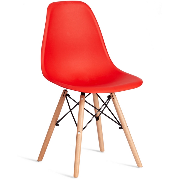 

Стул CINDY (EAMES) (mod. 1801) / 2 шт. в упаковке Tetchair (Дерево бук,Металл,Пластик/Красный) арт.24427, 24427