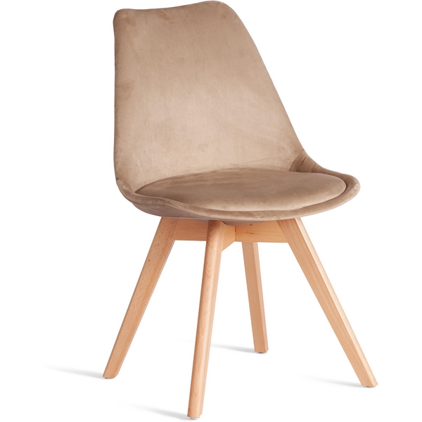 

Стул TULIP SOFT (mod. 053V) / 2 шт. в упаковке Tetchair (Дерево,Пластик,Вельвет/Бежевый) арт.24514, 24514