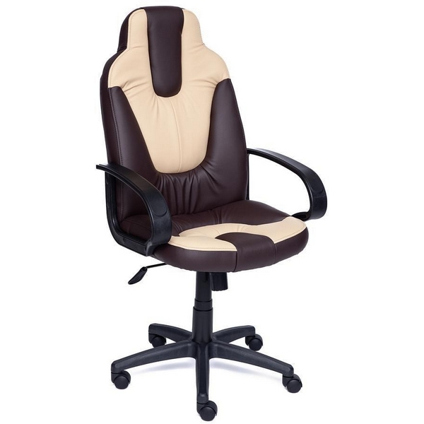 

Кресло (1) коричневый/бежевый (кож/зам) Tetchair 149 2459, 149 2459
