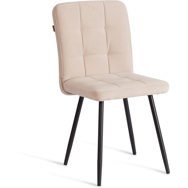 

Стул обеденный Medeo Tetchair (Флок/Бежевый,Черный) арт.24810, 24810