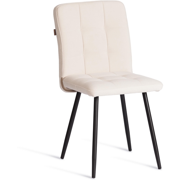 

Стул обеденный Medeo Tetchair (Флок/Молочный,Черный) арт.24811, 24811