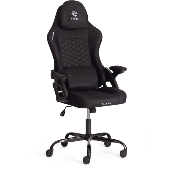 

Кресло игровое с подголовником Tetchair iShark, Черный, 24852