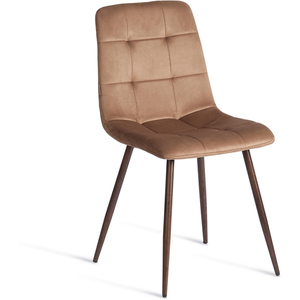 

Стул CHILLY (mod. JSC-220) / 1 шт. в упаковке Tetchair (Велюр,Металл /Коричневый,Орех) арт.24974, 24974