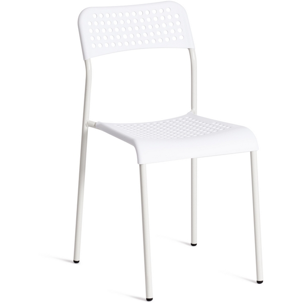 Изображение товара Обеденный стул ADDE модель C-049 пластиковый белый компактный