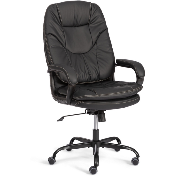 Изображение товара Кресло офисное COMFORT Lux 22 metalBL из экокожи черное