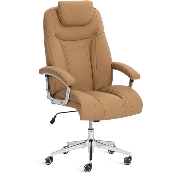 Кресло Траст Люкс/Trust Lux Экокожа LUX Classic 18-13, св.-коричневый Tetchair 25923