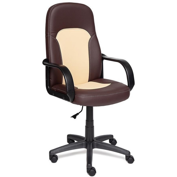 

Кресло коричневый/бежевый (кож/зам) Tetchair 2450 4700, 2450 4700