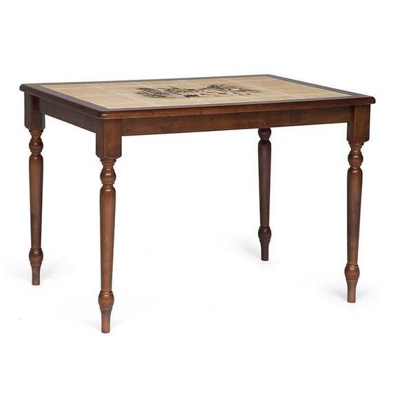 

CT 3045P Стол с плиткой Тёмный Дуб (дерево гевея/плитка) Tetchair 4418 4991, 4418 4991