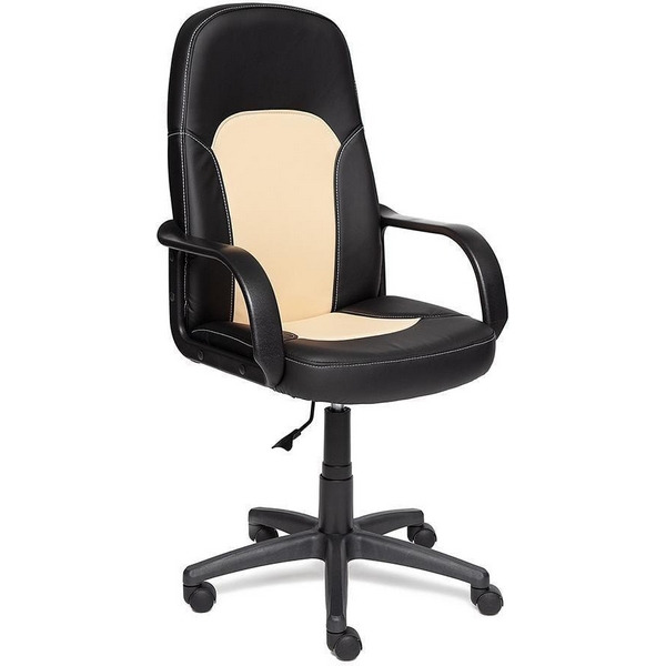 

Кресло черный/бежевый (кож/зам) Tetchair 2450 7626, 2450 7626