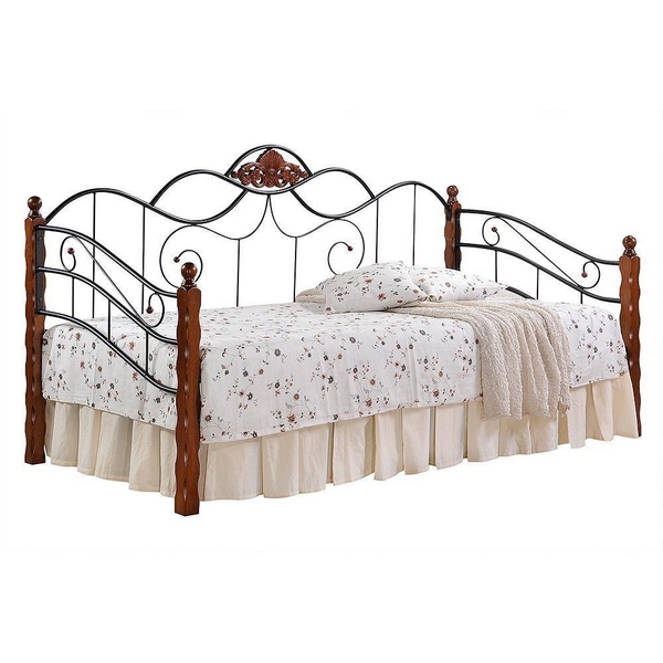 

Кровать CANZONA красный дуб/черный (дерево гевея/металл) Tetchair 7992 9167, 7992 9167