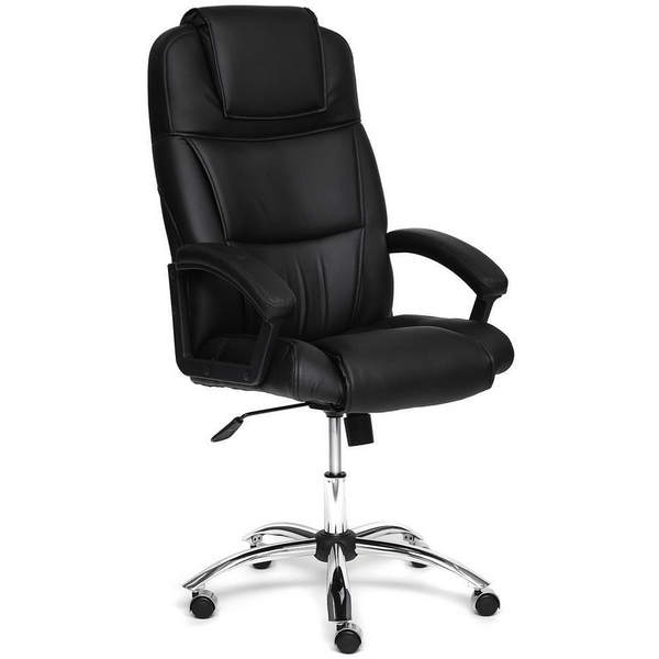 

Кресло (хром) черный (кож/зам) Tetchair 8464 9517, 8464 9517