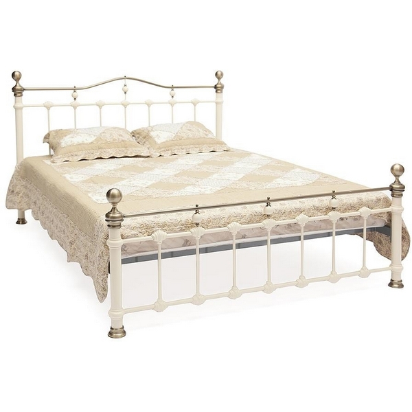 

Кровать металлическая DIANA Антич. белый (Ant. White)/Античн.медь (Ant. Brass) (Tetchair), 8756 9726