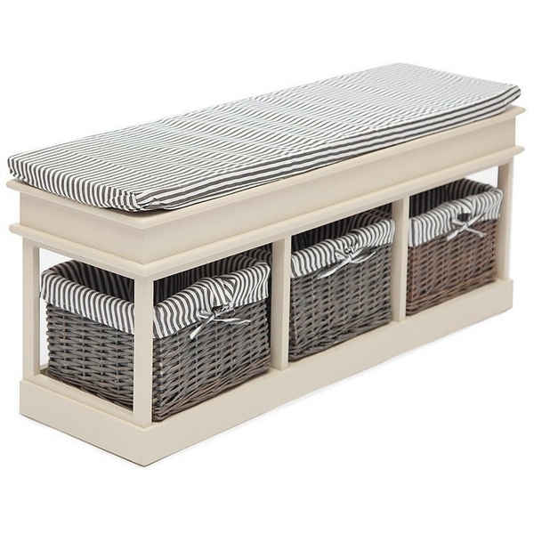 

Обувница с 3-я корзинами и ящиком SEIGE ( mod. SH-82301 ) butter (слоновая кость) (дерево павловния, мдф) Tetchair 8787 9746, 8787 9746