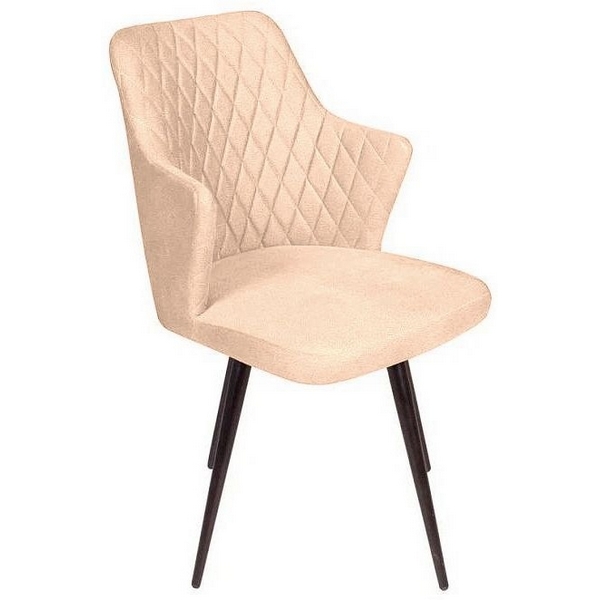 

Стул поворотный на 360 градусов Hunt ромб, бархат бежевый 5 / чёрный конус Top Concept (13764), 84080