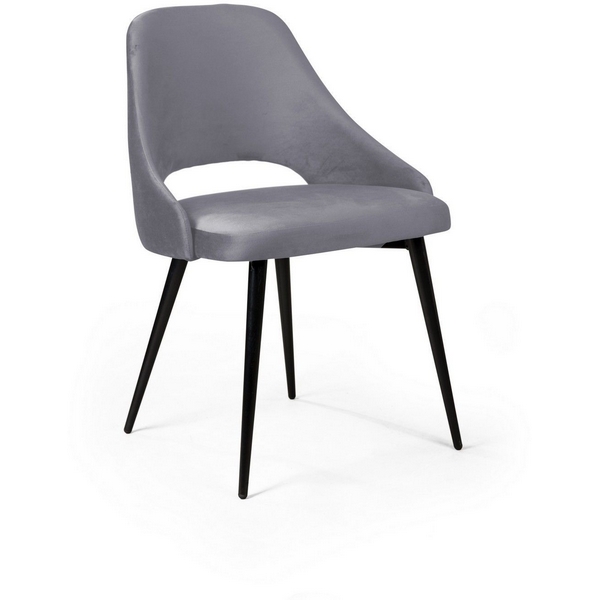

Стул Top Concept William, бархат светло-серый 26/ черный конус, WILLIAM custom 78376