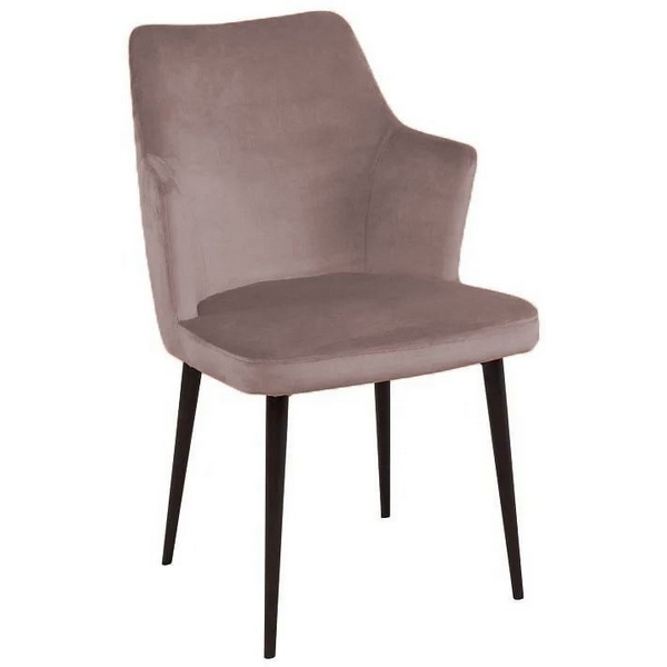 

Стул с подлокотниками Top Concept Hunt, бархат пепельно-бежевый 25 / черный конус, Hunt 82225