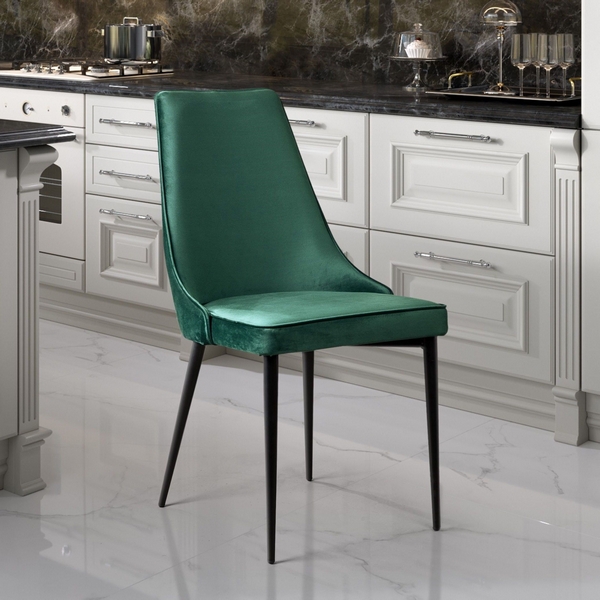 

Стул Top Concept Oliver, бархат зеленый 19/ черный конус, OLIVER 83864