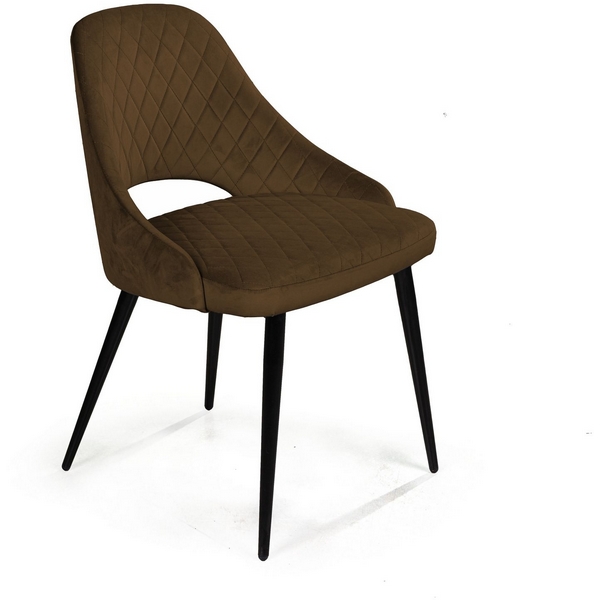 

Стул ромб, бархат коричневый 12/ черный конус Top Concept WILLIAM custom 78400, WILLIAM custom 78400