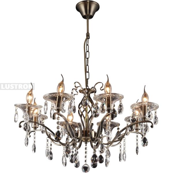 

Длинная подвесная люстра Zoe TL7220D-08AB TopLight, Бронза, Zoe TL7220D-08AB