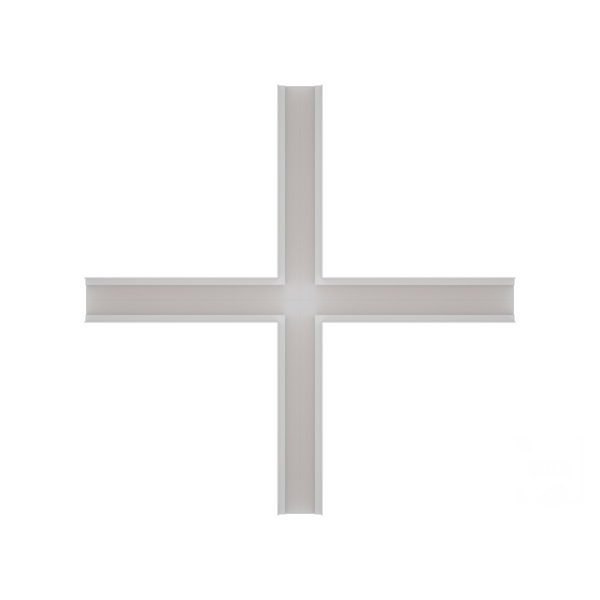 

Соединитель Х-образный 6063 0630801, Белый, 0630801