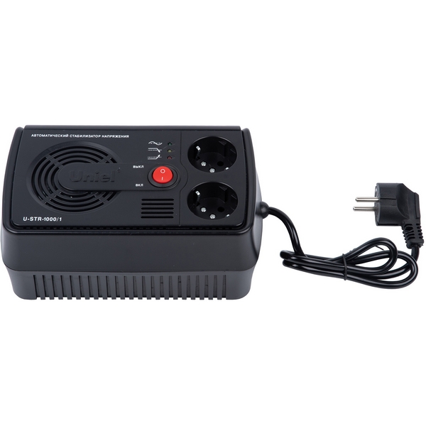 Изображение товара Стабилизатор напряжения Uniel 1000 ВА U-STR-1000/1 для дома и офиса