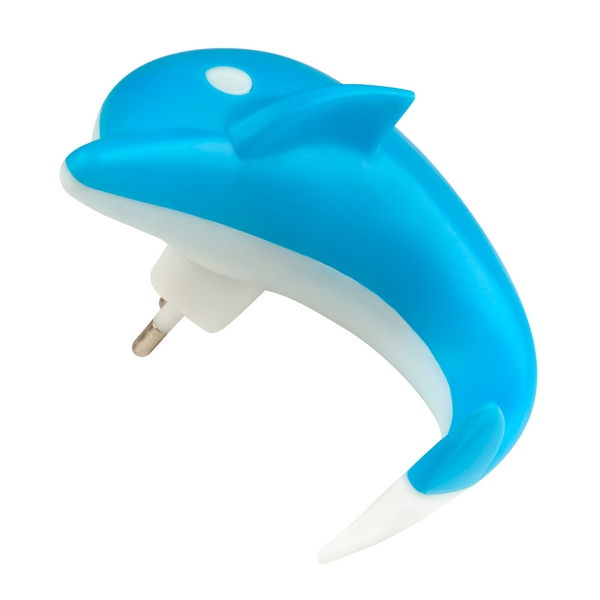 Ночник светодиодный для детской Uniel DTL-301-Дельфин/Blue/4LED/0,5W