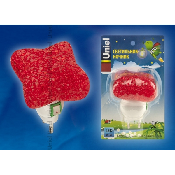 

Ночник светодиодный для детской Uniel DTL-309-Звездочка/RED/1LED/0,1W, DTL-309-Звездочка/RED/1LED/0,1W