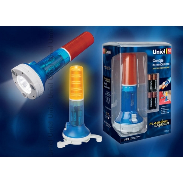 Ручной фонарь светодиодный P-AT031-BB Amber-Blue (Uniel)