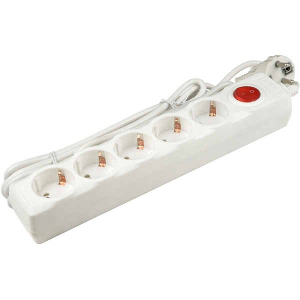 

Cетевой фильтр 5м (Пвс 3*0,75), 5 гнезд, с/з. 10А. защита от перенапряжения, короткого замыкания Uniel Universal S-GSU5-5 WHITE, Белый, Universal S-GSU5-5 WHITE