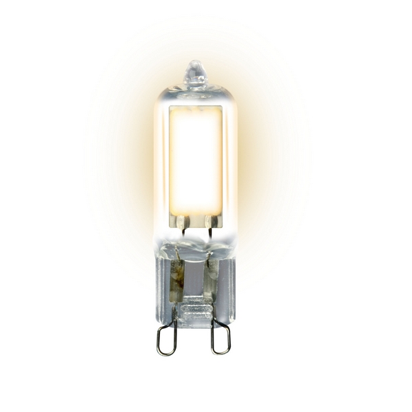 

Лампочка светодиодная LED-JCD-4W/WW/G9/CL GLZ01TR картон Uniel, LED-JCD-4W/WW/G9/CL GLZ01TR картон