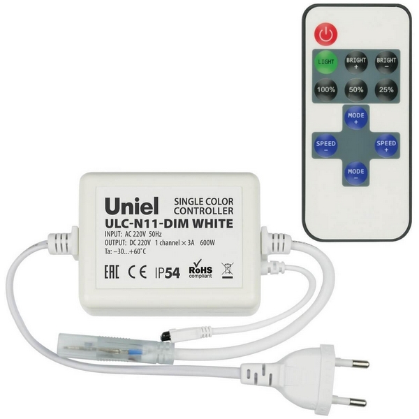 

Контроллер ULC-N11-Dim White (Uniel), Белый, ULC-G10 ULC-N11-Dim White