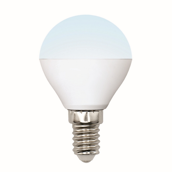 

Лампочка светодиодная LED-G45-6W/NW/E14/FR/MB PLM11WH картон Uniel, LED-G45-6W/NW/E14/FR/MB PLM11WH картон