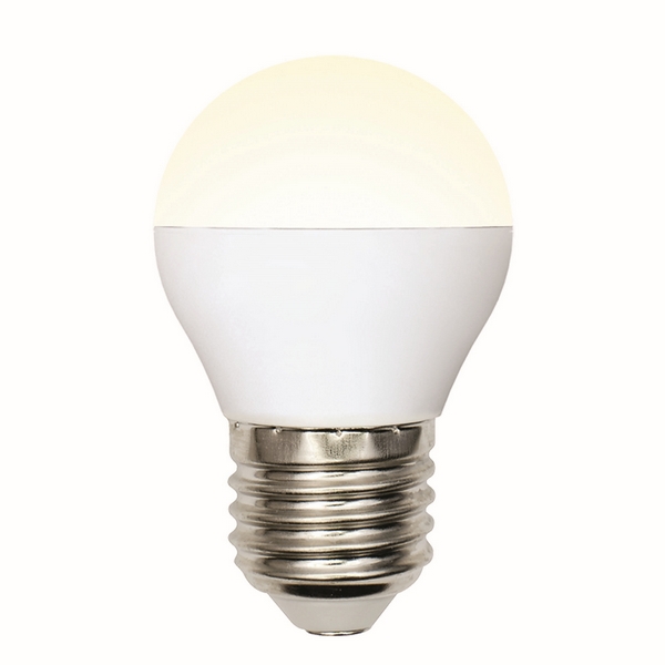 

Лампочка светодиодная LED-G45-6W/WW/E27/FR/MB PLM11WH картон Uniel, LED-G45-6W/WW/E27/FR/MB PLM11WH картон