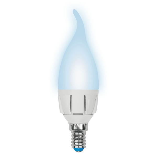 

Лампочка светодиодная LED-CW37 7W/NW/E14/FR PLP01WH картон Uniel, LED-CW37 7W/NW/E14/FR PLP01WH картон