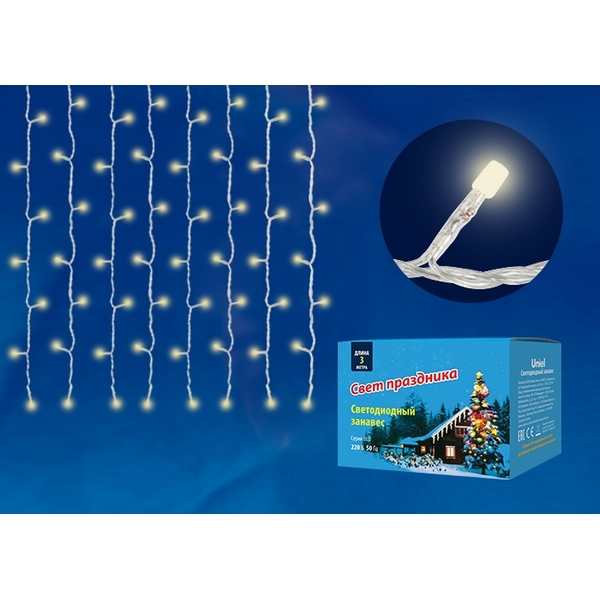

Гирлянда светодиодная ULD-C2030-240/DTA WARM IP20 Uniel WHITE, ULD-C2030-240/DTA WARM WHITE IP20