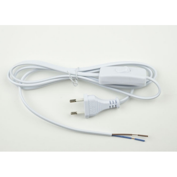 

Сетевой шнур с вилкой и выключателем 2А, 500Вт, 1,7м Uniel UCX-C10/02A-170 WHITE, UCX-C10/02A-170 WHITE
