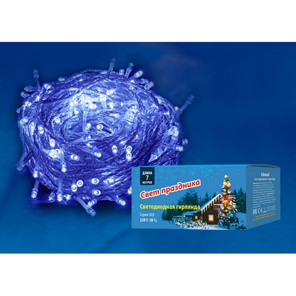 

Гирлянда светодиодная ULD-S0700-060/DTA BLUE IP20 (Uniel), Прозрачный, ULD-S0700-060/DTA BLUE IP20