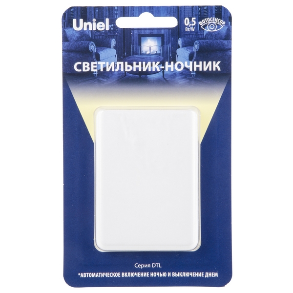 

Ночник светодиодный с датчиком освещенности DTL-320 Прямоугольник/White/Sensor Uniel, Белый, DTL-320 Прямоугольник/White/Sensor