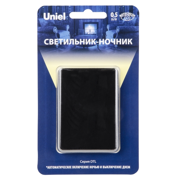 

Ночник светодиодный с датчиком освещенности DTL-320 Прямоугольник/Black/Sensor Uniel, Черный, DTL-320 Прямоугольник/Black/Sensor