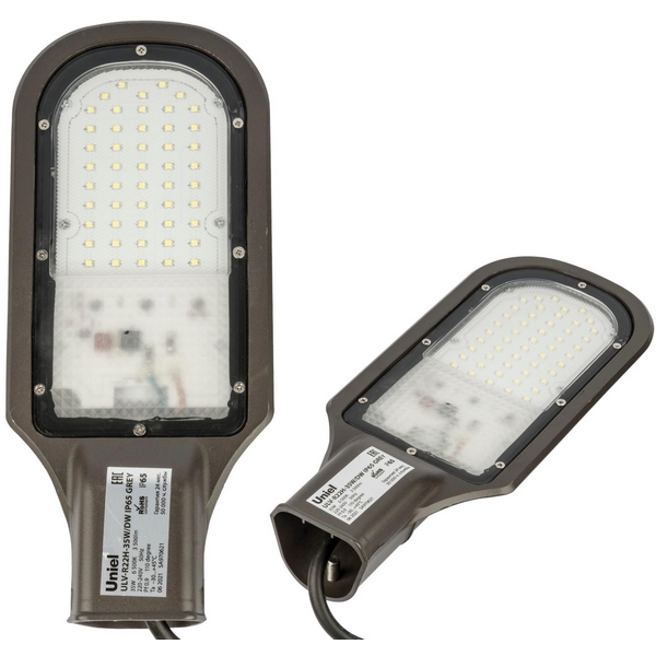 

Уличный консольный светильник 6500K Uniel ULV-R ULV-R22H-35W/6500K IP65 GREY, Серый, ULV-R ULV-R22H-35W/6500K IP65 GREY