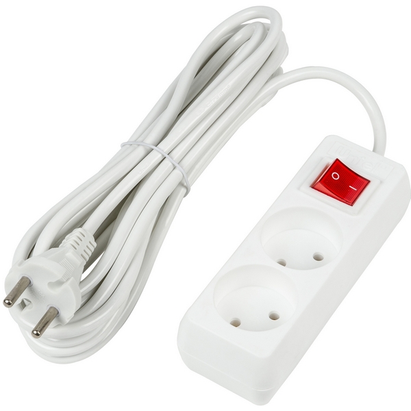 

Удлинитель шнур 5м., 2 гнезда, 10A, б/з. белый Uniel Ultra S-CU2-5B WHITE, Ultra S-CU2-5B WHITE
