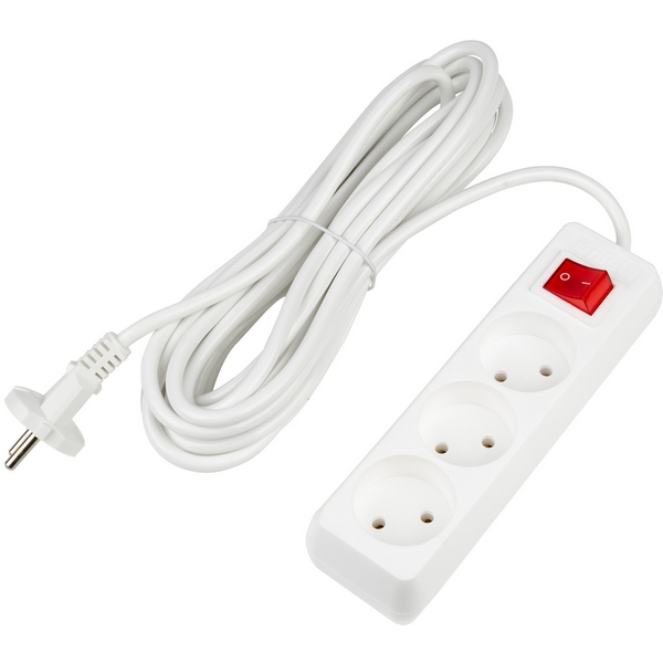 

Удлинитель шнур 7м., 3 гнезда, 10A, б/з. белый Uniel Ultra S-CU3-7B WHITE, Ultra S-CU3-7B WHITE