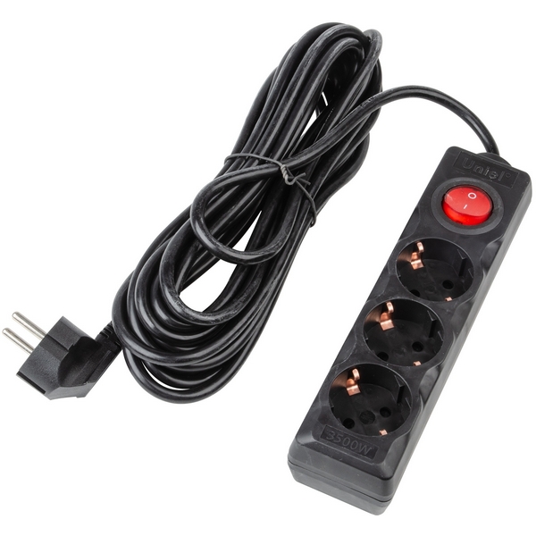 

Удлинитель шнур 7м., 3 гнезда, 16A, с/з. черный Uniel Ultra S-GCU3-7B BLACK, Ultra S-GCU3-7B BLACK
