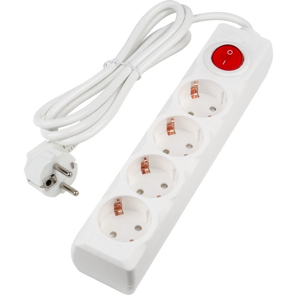 

Удлинитель шнур 1,5м., 4 гнезда, 16A, с/з. белый Uniel Ultra S-GCU4-1,5B WHITE, Ultra S-GCU4-1,5B WHITE